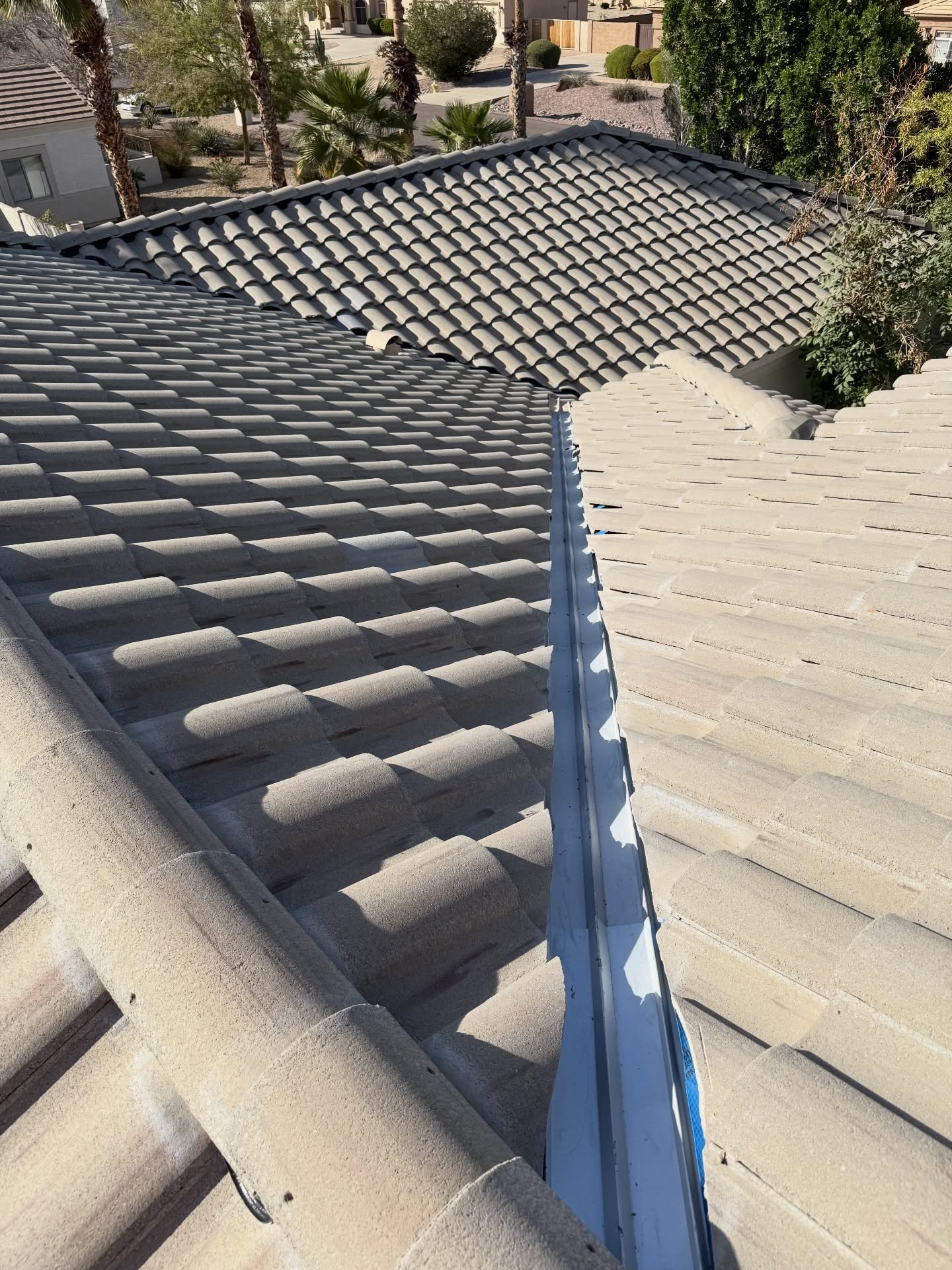 A home with a newly installed roof